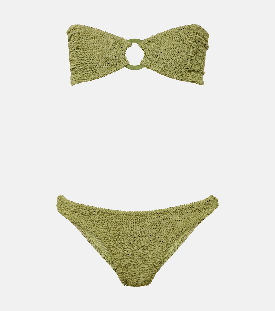 Gloria ring-detail strapless bikini | Hunza G