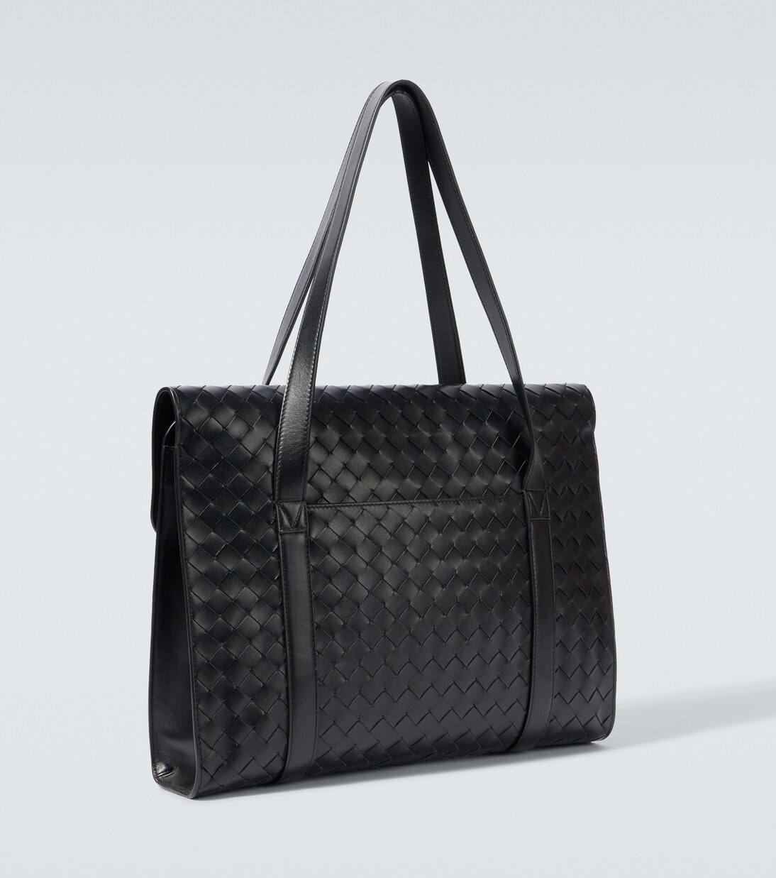 Intrecciato leather portfolio in black Bottega Veneta Mytheresa