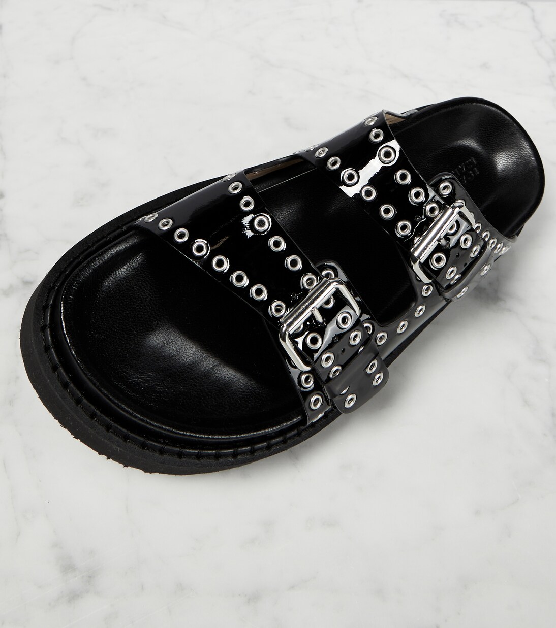 Sandalen Lennyo aus Lackleder in Schwarz - Isabel Marant | Mytheresa 