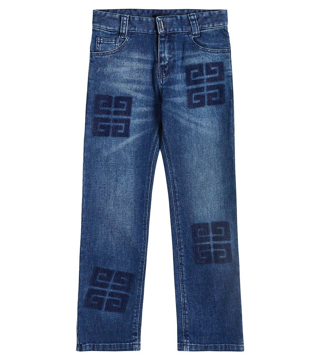 4G mid-rise straight jeans in blue - Givenchy Kids | Mytheresa