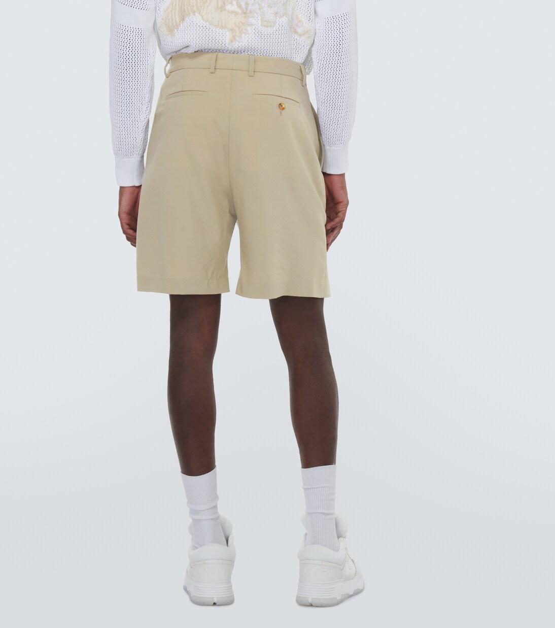 Antony Morato Beige Cotton Bermuda Shorts