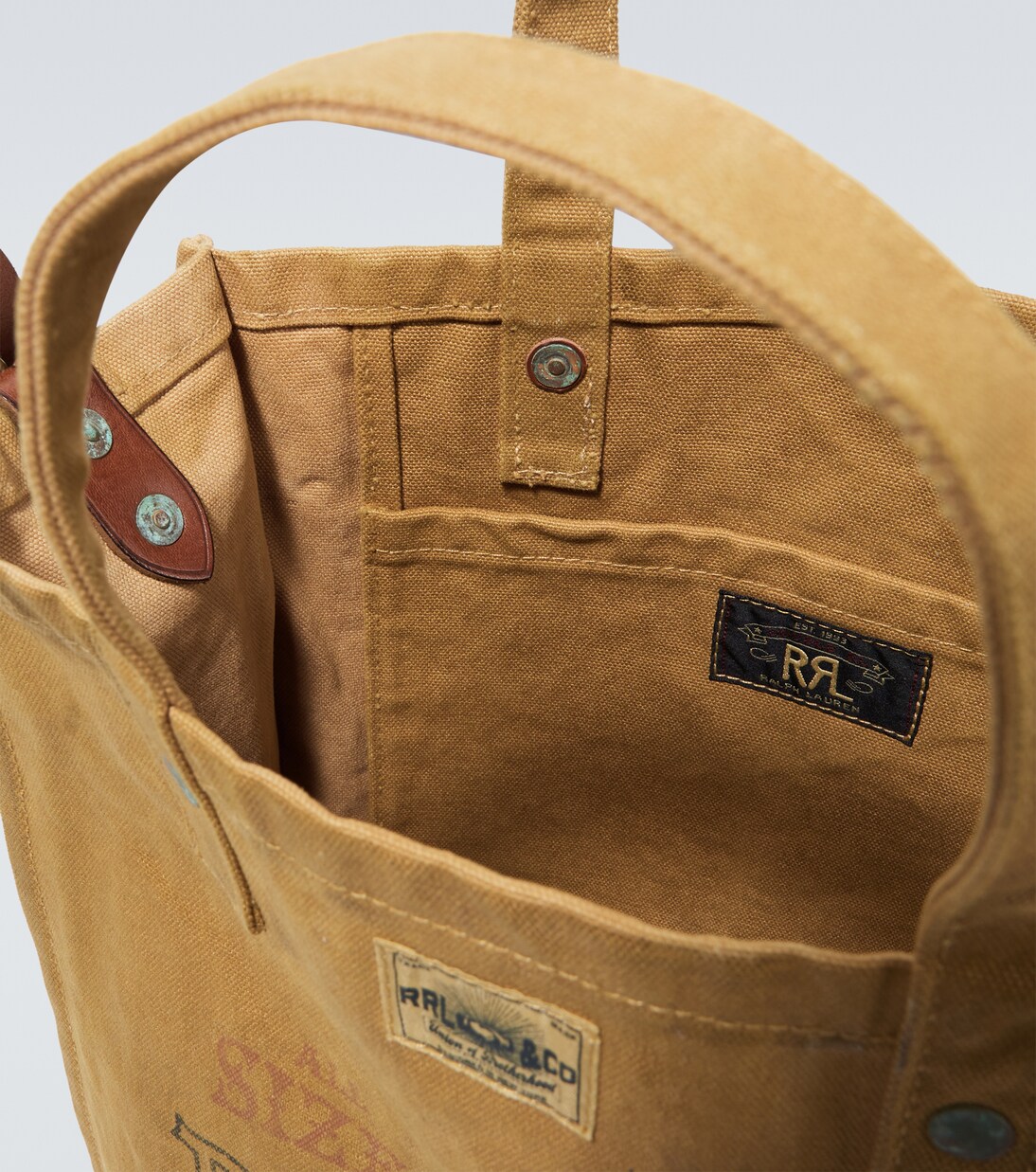 Bedruckte Tote aus Canvas in Braun - RRL | Mytheresa