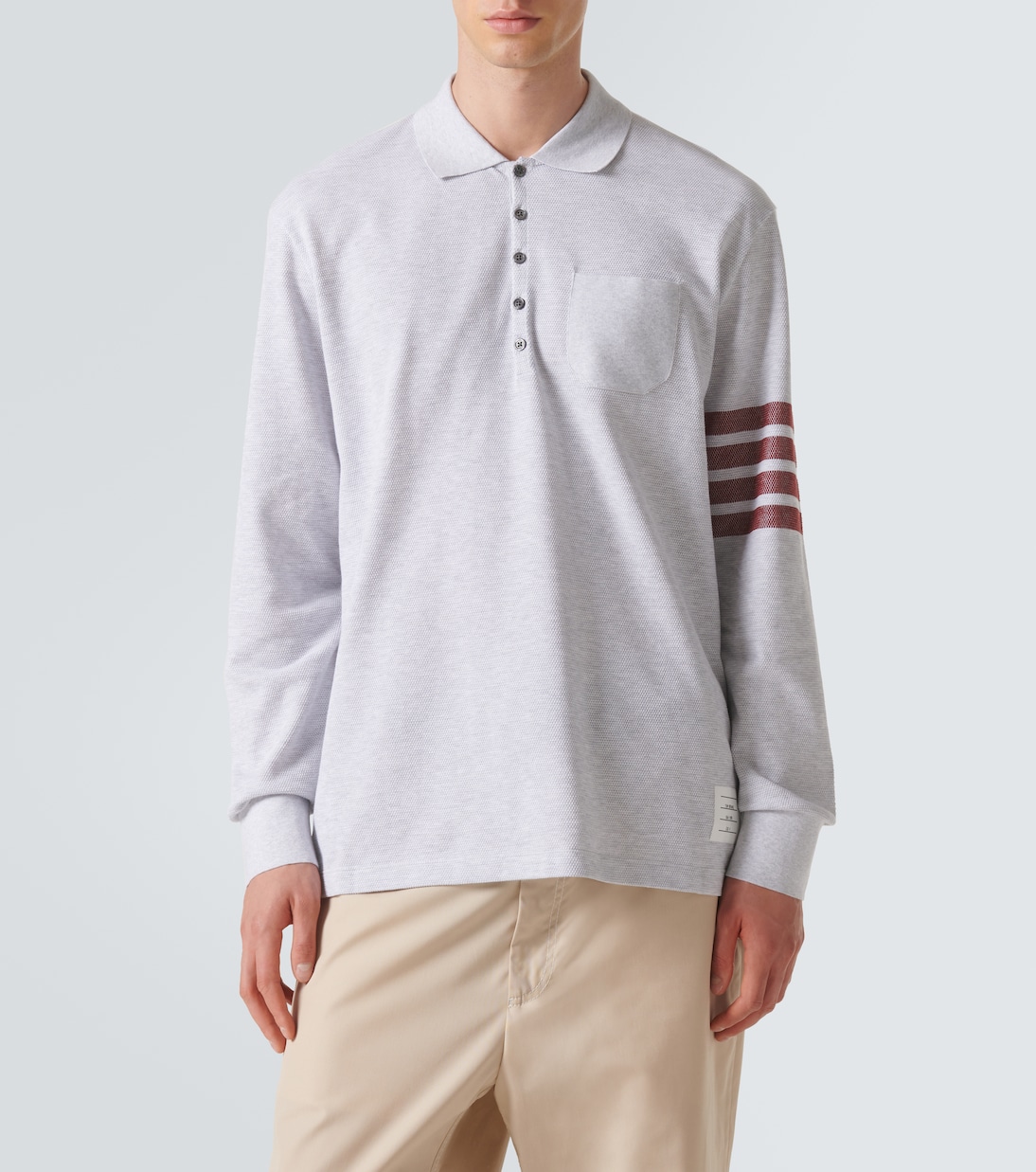 THOM BROWNE 4-BAR COLLAR POLO