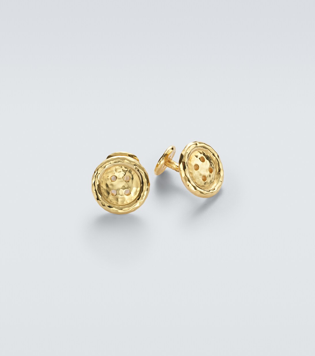 Manschettenknöpfe Button aus 18kt Gelbgold in Gold - Octavia 