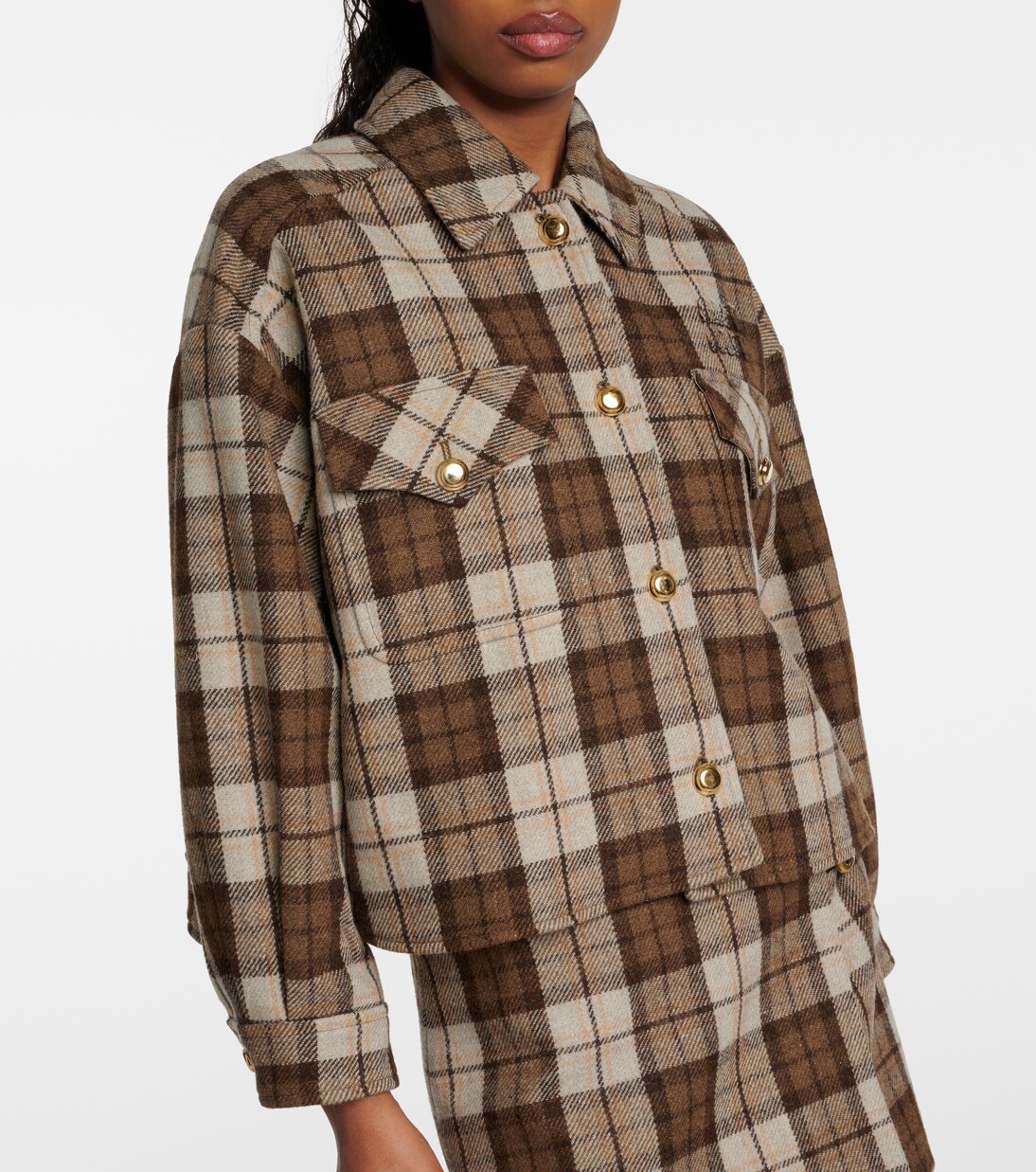 Jacke aus einem Wollgemisch in Braun - Miu Miu | Mytheresa