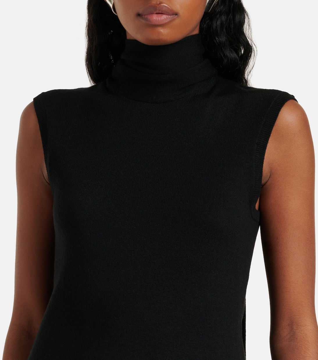 Tia Top - Black Wool Blend