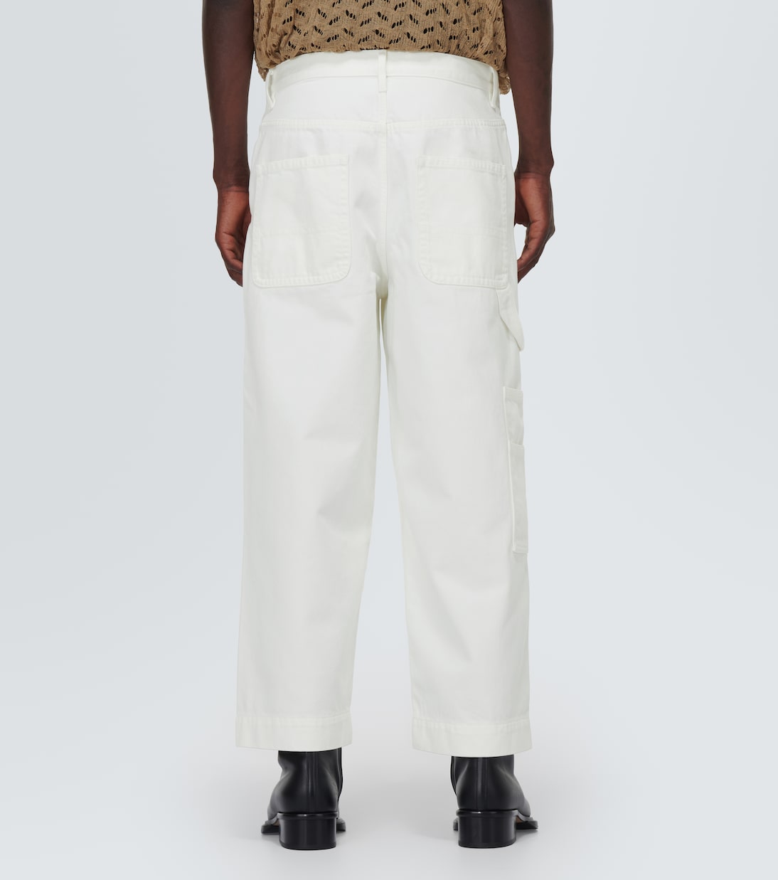 Cropped wide-leg jeans in white - Dries Van Noten | Mytheresa