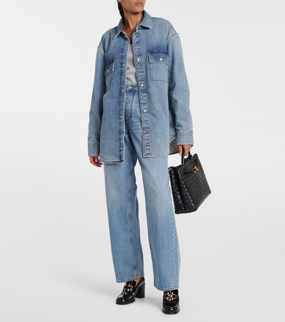 Loafer-Pumps Monsieur 70 aus Leder in Schwarz - Bottega Veneta  