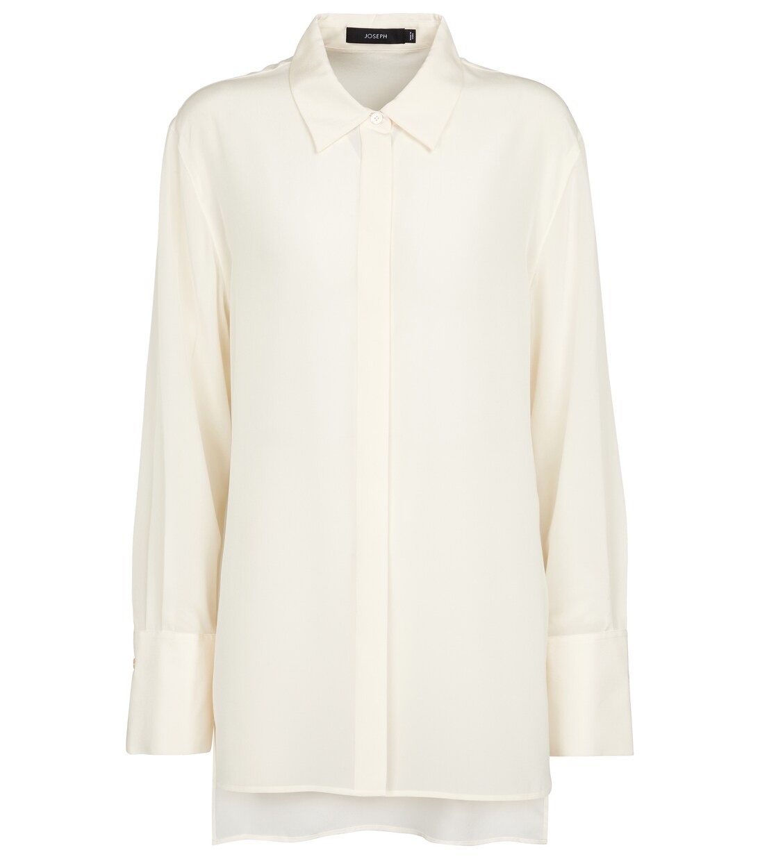 Yellow Baroque Print Crepe De Chine Shirt main image 1