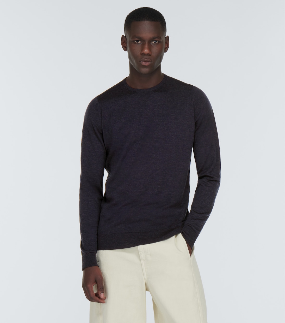 Pullover Marcus aus Wolle in Grau - John Smedley | Mytheresa