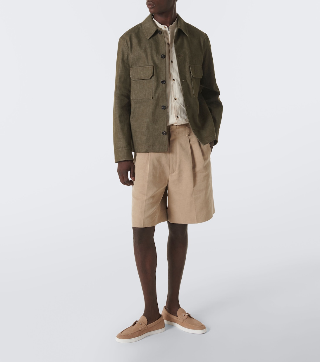 Slip-Ons Chambeliboat aus Leder in Beige - Christian Louboutin 