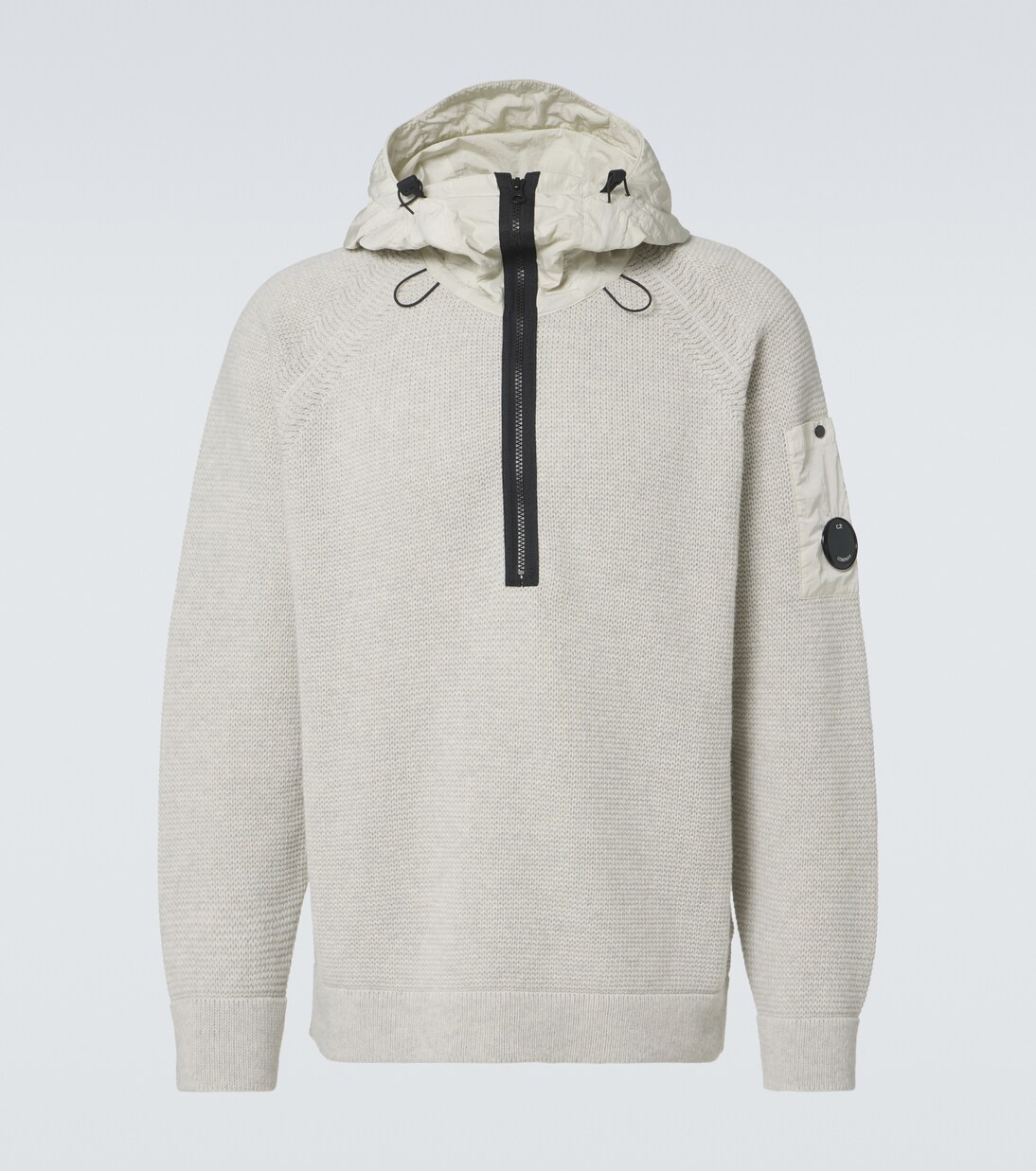 Hooded wool sweater mens clearance