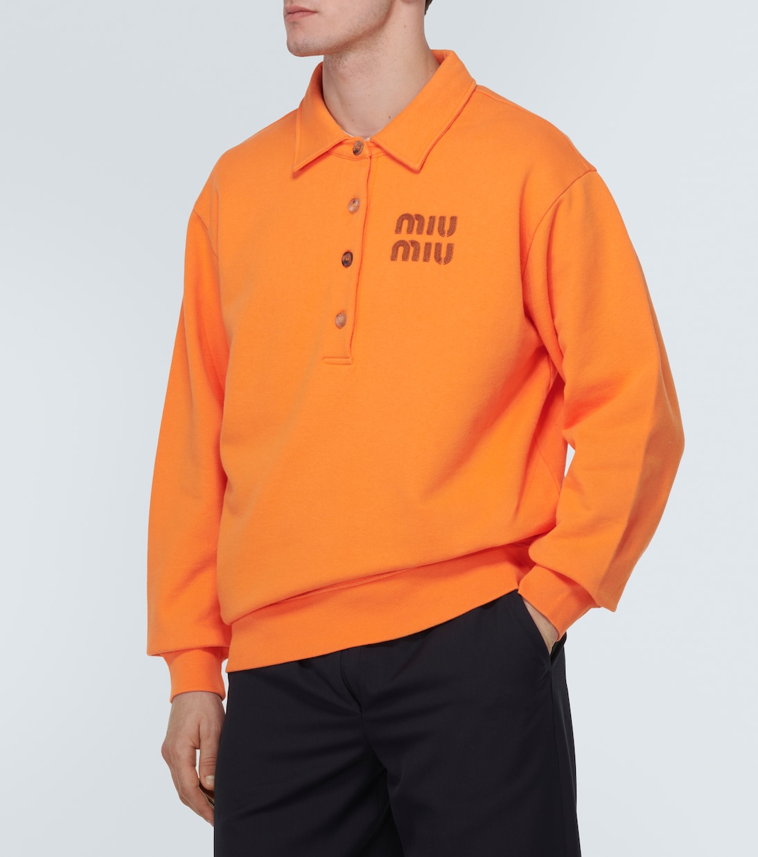 Polopullover aus Baumwolle in Multicolor - Miu Miu | Mytheresa