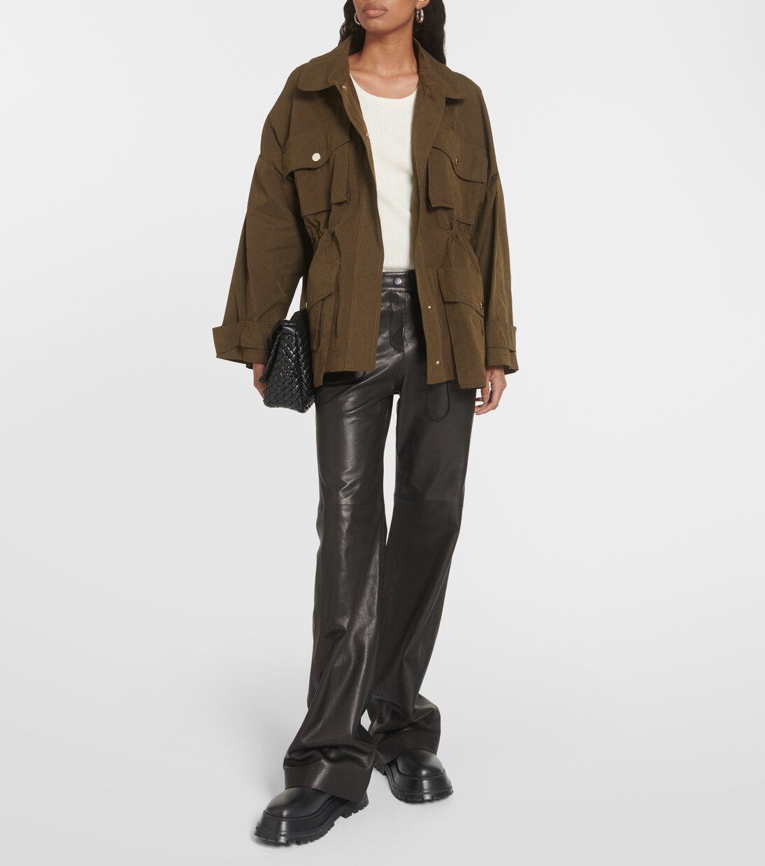 Adventurous Movement cotton-blend parka in green - Dorothee 