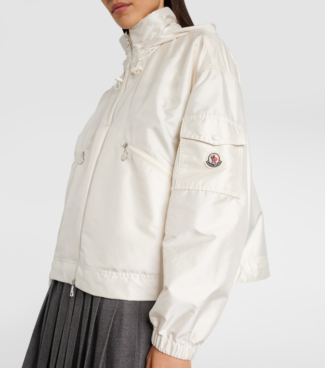 Hemar technical canvas parka in white - Moncler | Mytheresa