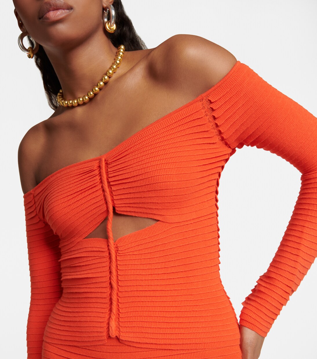 Adan cutout off-shoulder knit top | Altuzarra