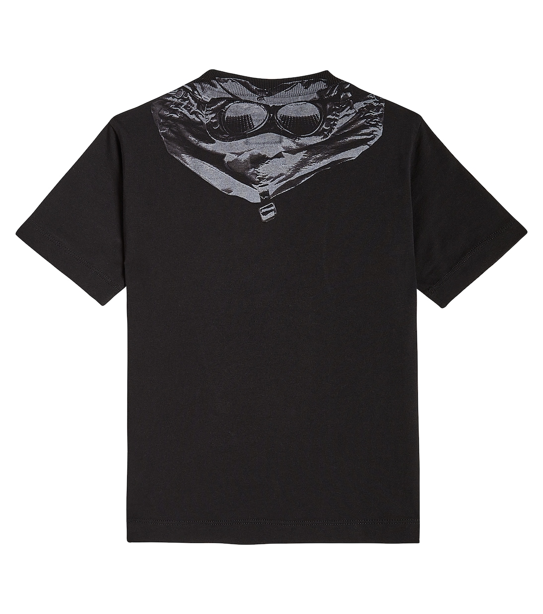 T Shirt Goggle aus Baumwoll Jersey in Schwarz C P Company Kids Mytheresa