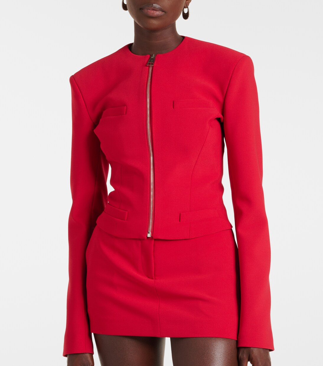 Heritage Embroidered Stretch Deco Crepe Jacket