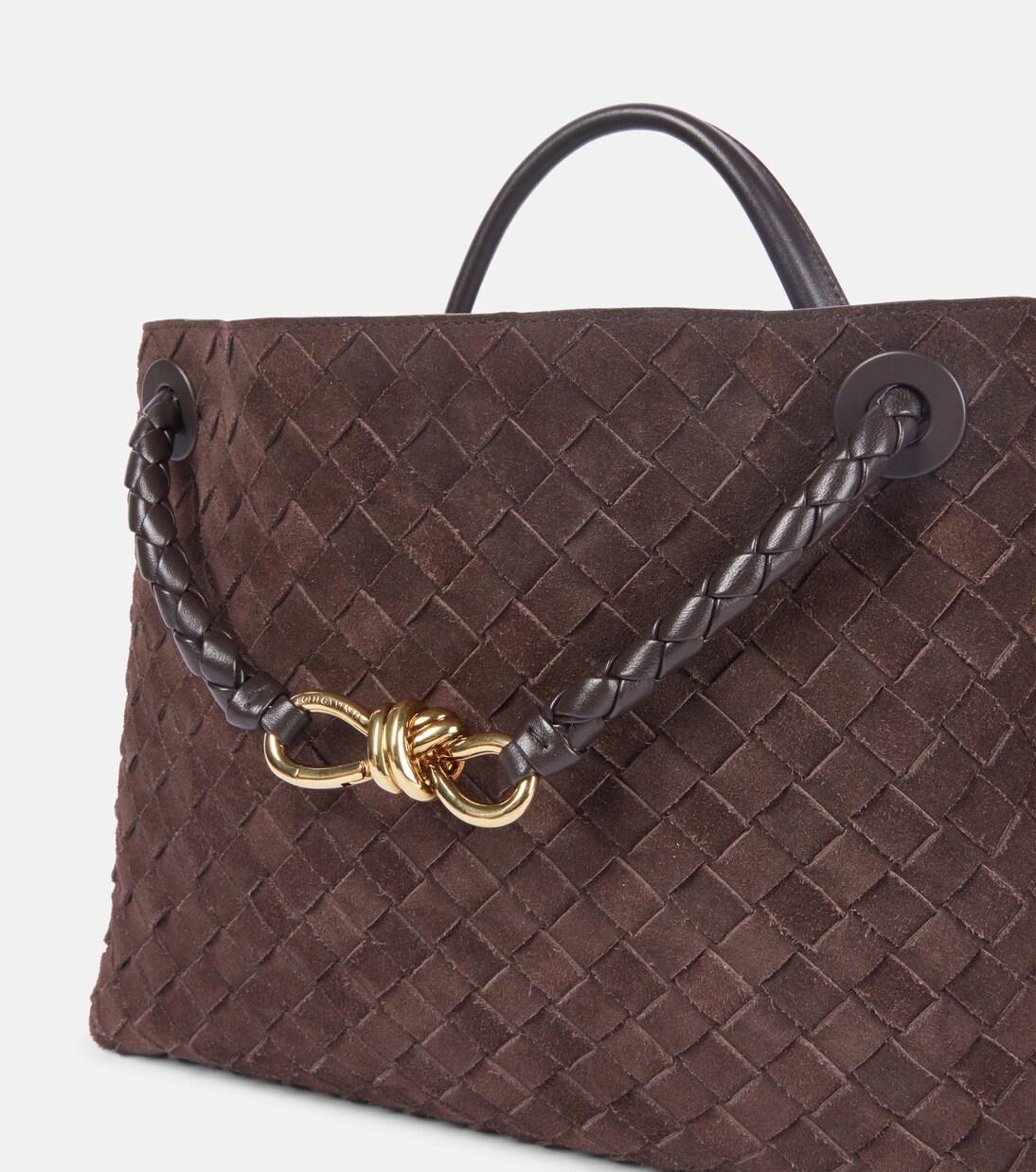 BROWN  ANDIAMO W/STERLING PLATE BEADS & CLOSURE
