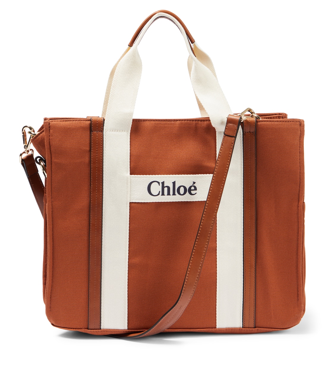 Wickeltasche aus Canvas mit Wickelunterlage in Rot - Chloe Kids 