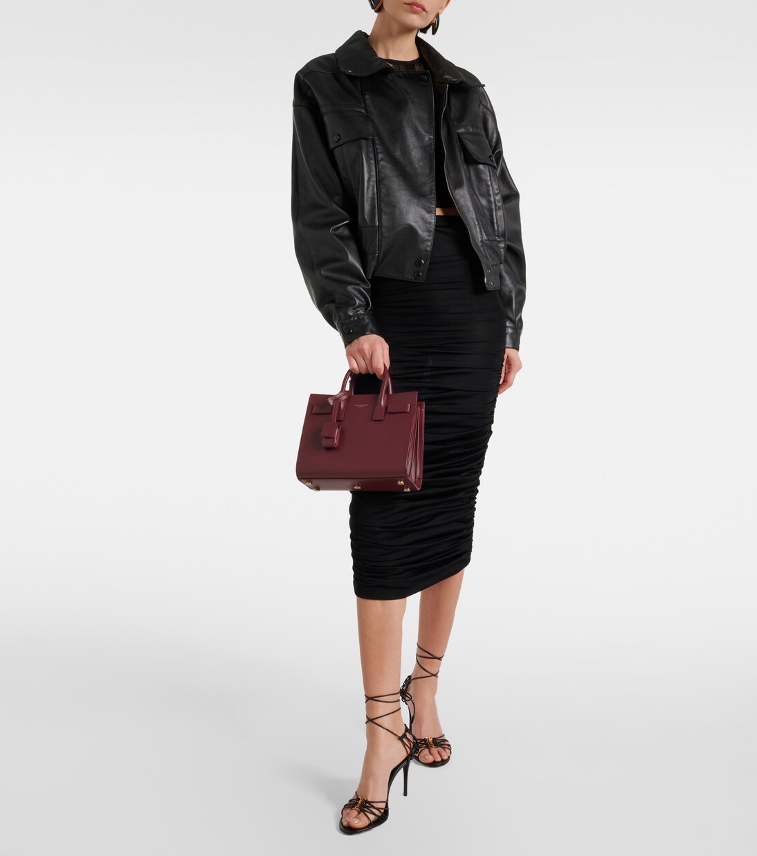 SAC DE JOUR bauletto bag in BOX in Red