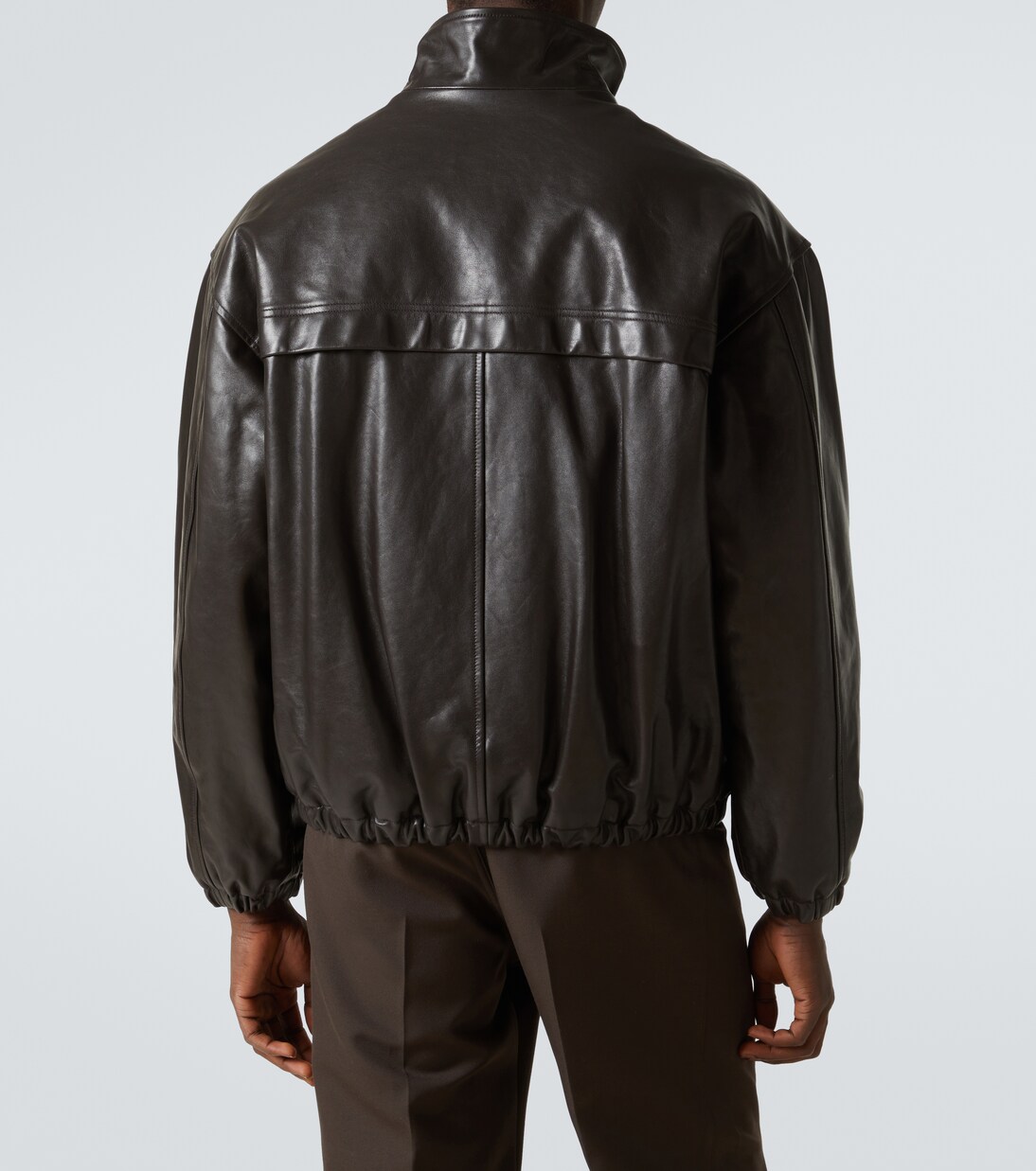 Leather jacket in brown - Lemaire | Mytheresa