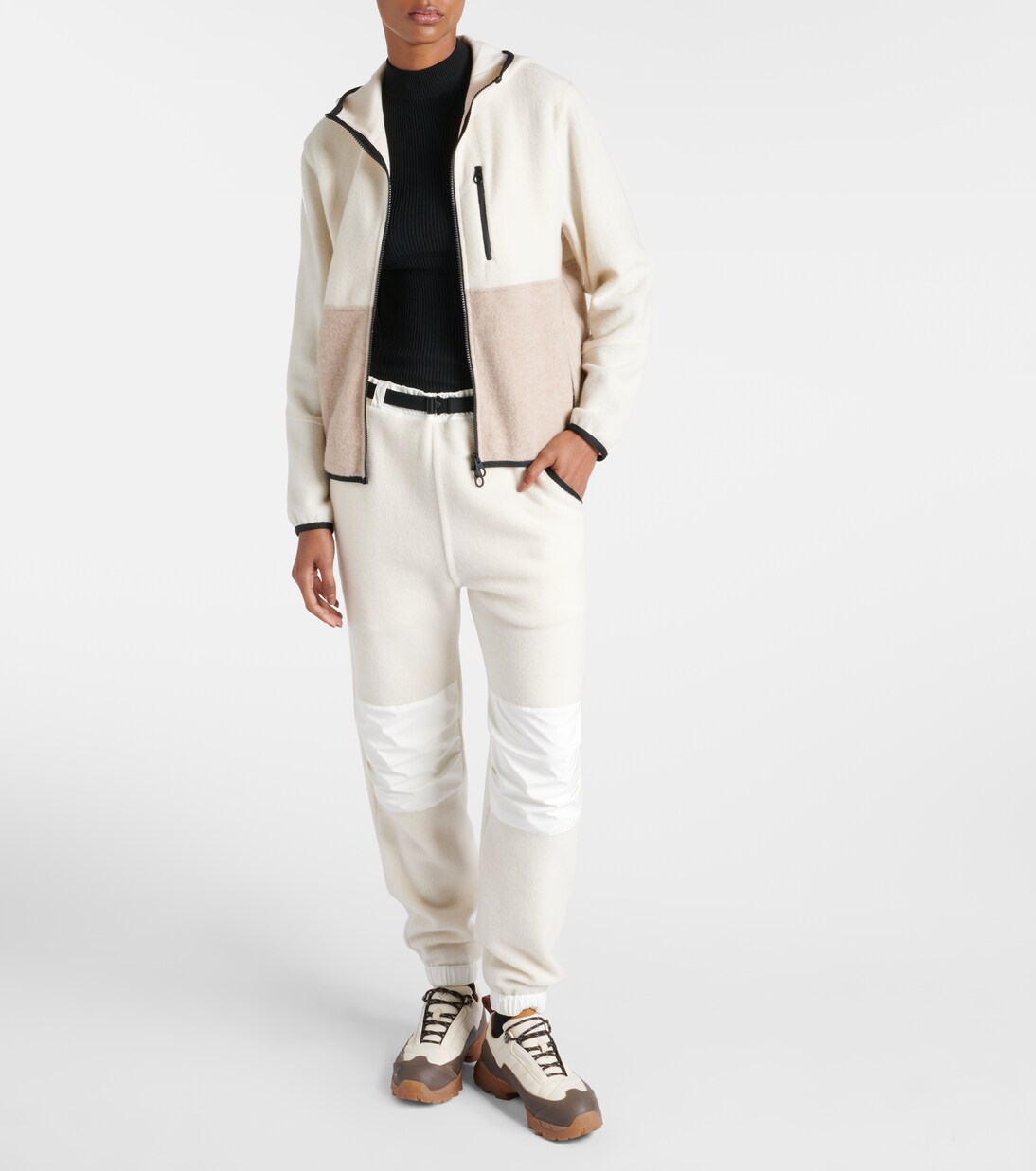 Colorblocked cashmere hoodie in beige - Loro Piana | Mytheresa