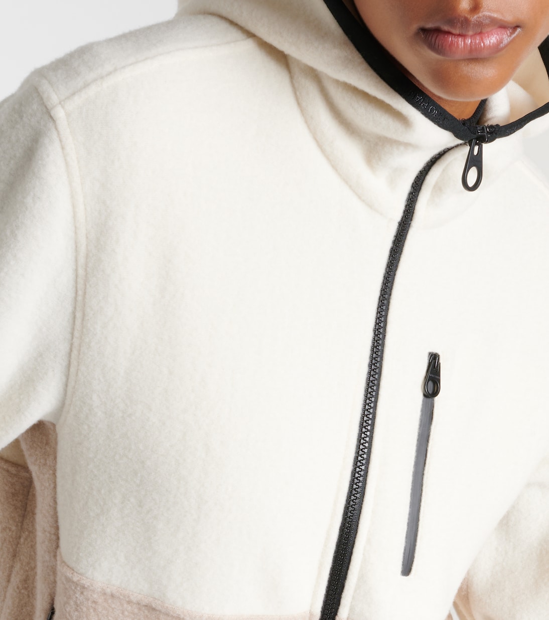 Colorblocked cashmere hoodie in beige - Loro Piana | Mytheresa
