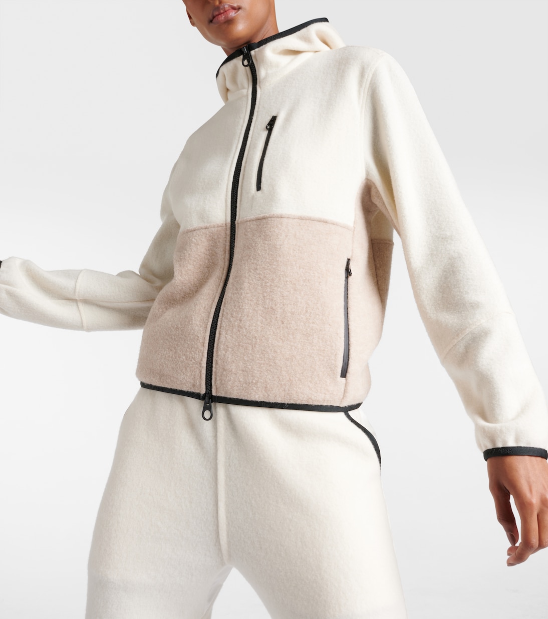 Colorblocked cashmere hoodie in beige - Loro Piana | Mytheresa