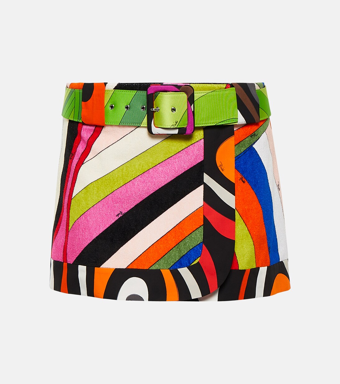 Iride cotton wrap miniskirt in multicoloured - Pucci | Mytheresa