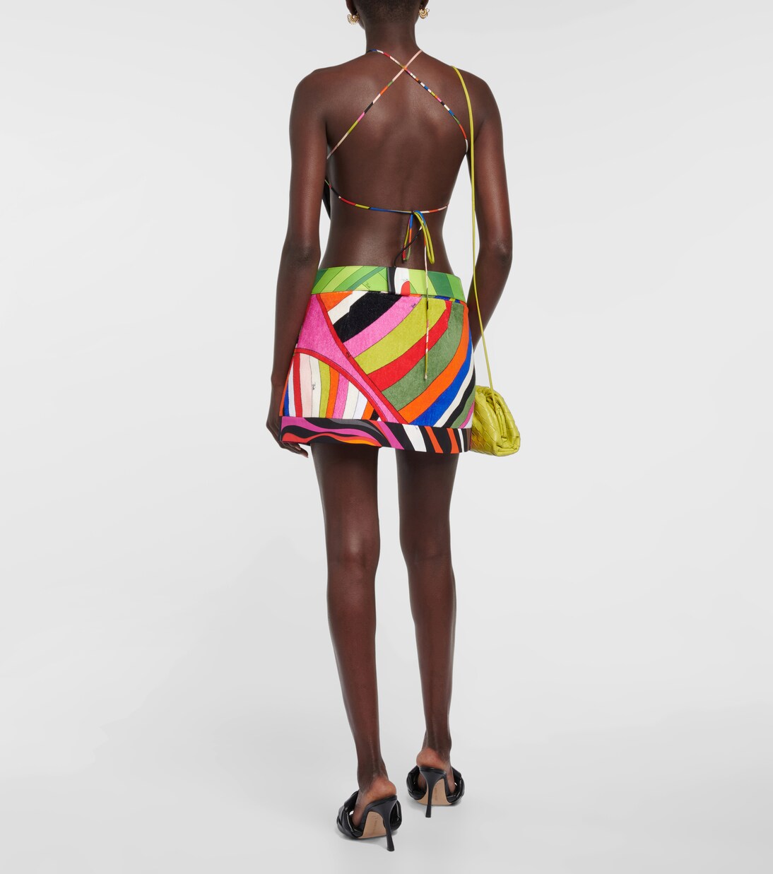 Iride cotton wrap miniskirt in multicoloured - Pucci | Mytheresa