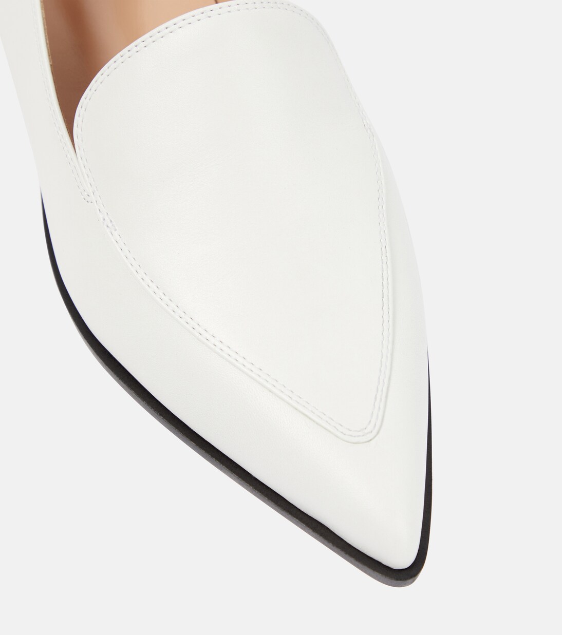 Perry leather loafers in white - Gianvito Rossi | Mytheresa