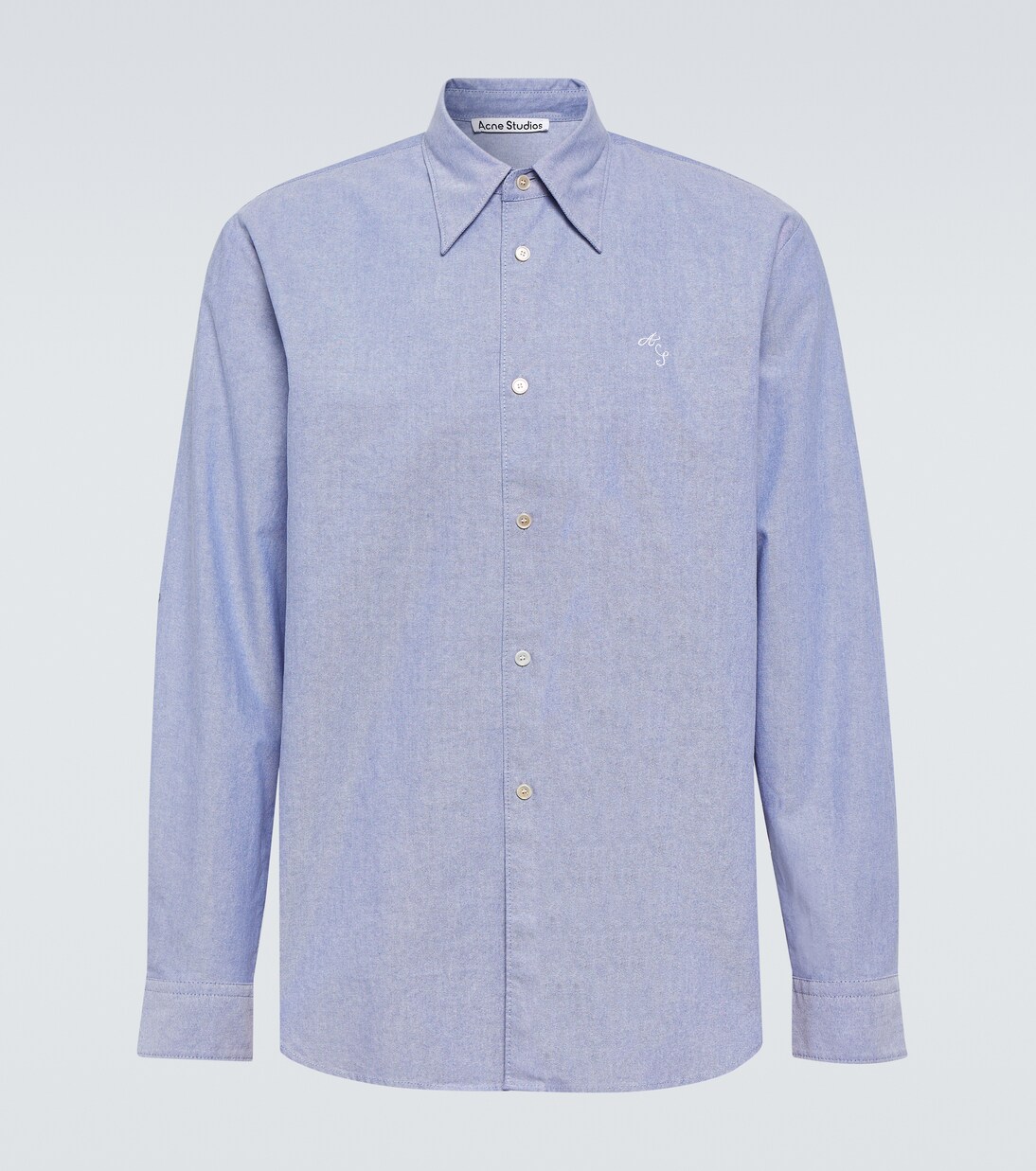 Cotton shirt in blue - Acne Studios | Mytheresa