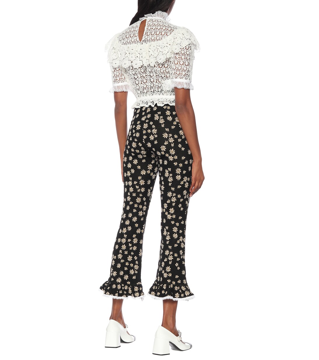 Brown High Rise Flared Pants