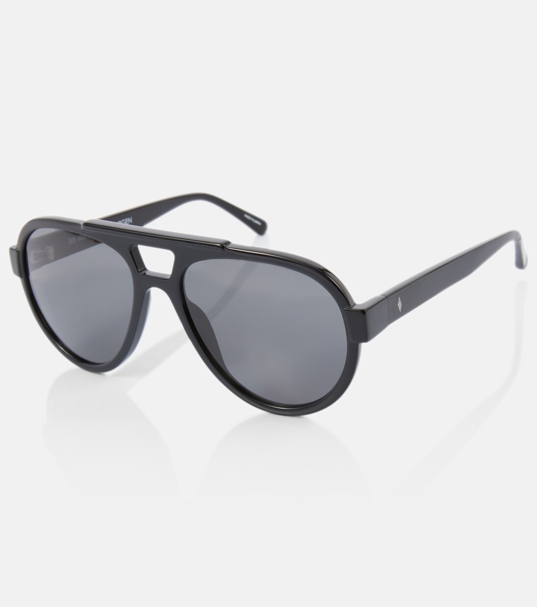 X Linda Farrow Aviator-Sonnenbrille Jurgen in Schwarz - The Attico 