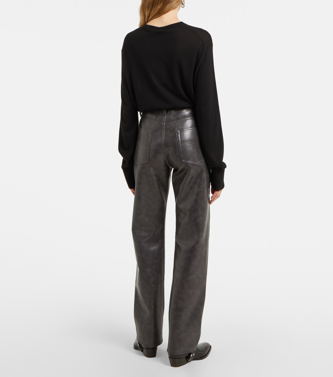 Kelly high-rise pants in black - Agolde | Mytheresa