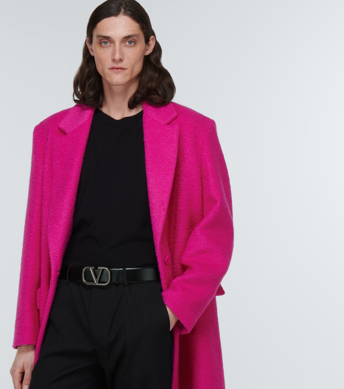 Gürtel VLogo aus Leder in Schwarz - Valentino Garavani | Mytheresa 