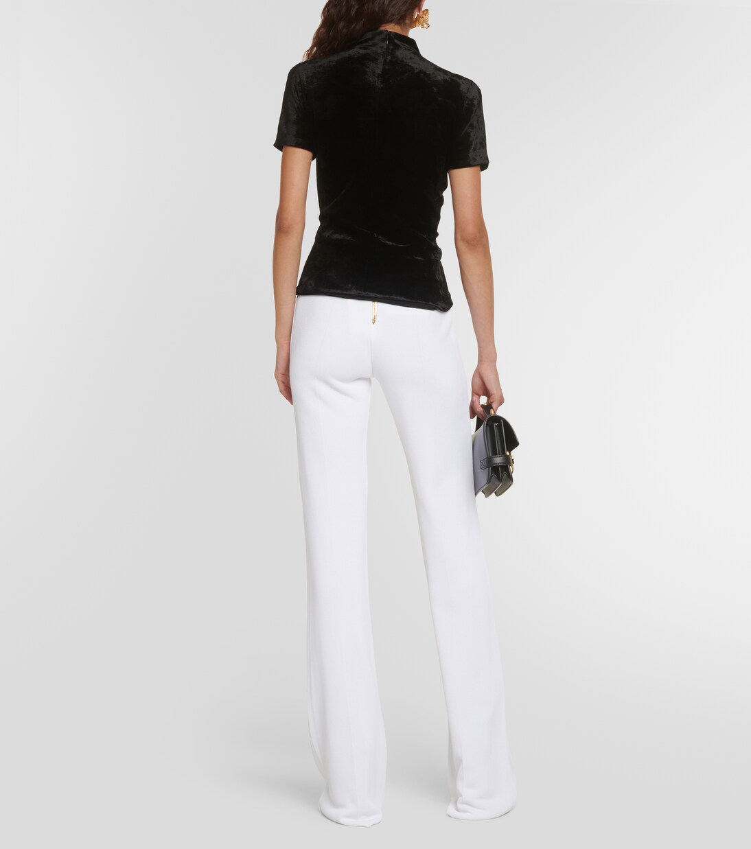 Verziertes Top aus Jersey in Schwarz - Balmain | Mytheresa 