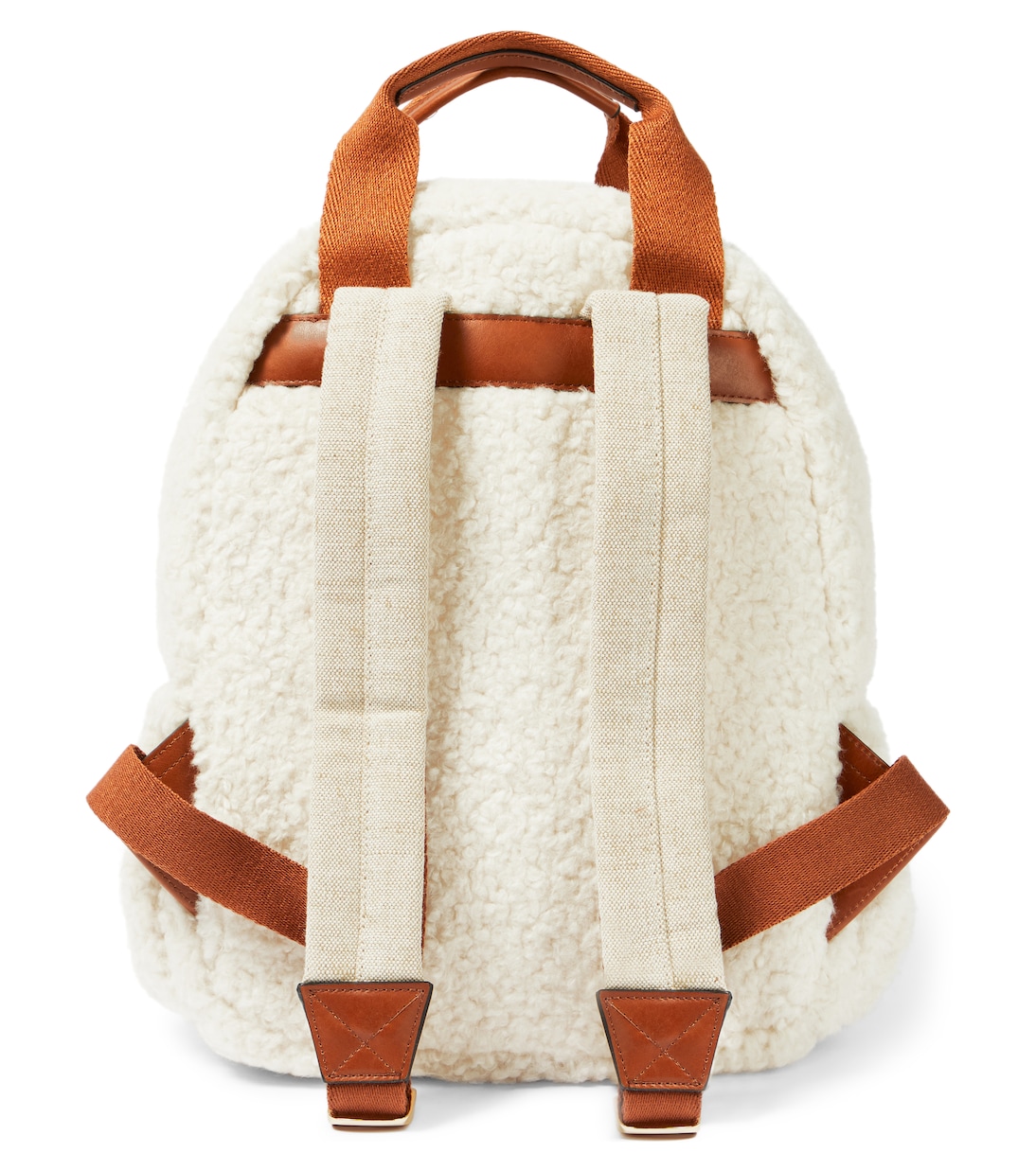 Rucksack aus Faux Shearling in Weiß - Chloe Kids | Mytheresa