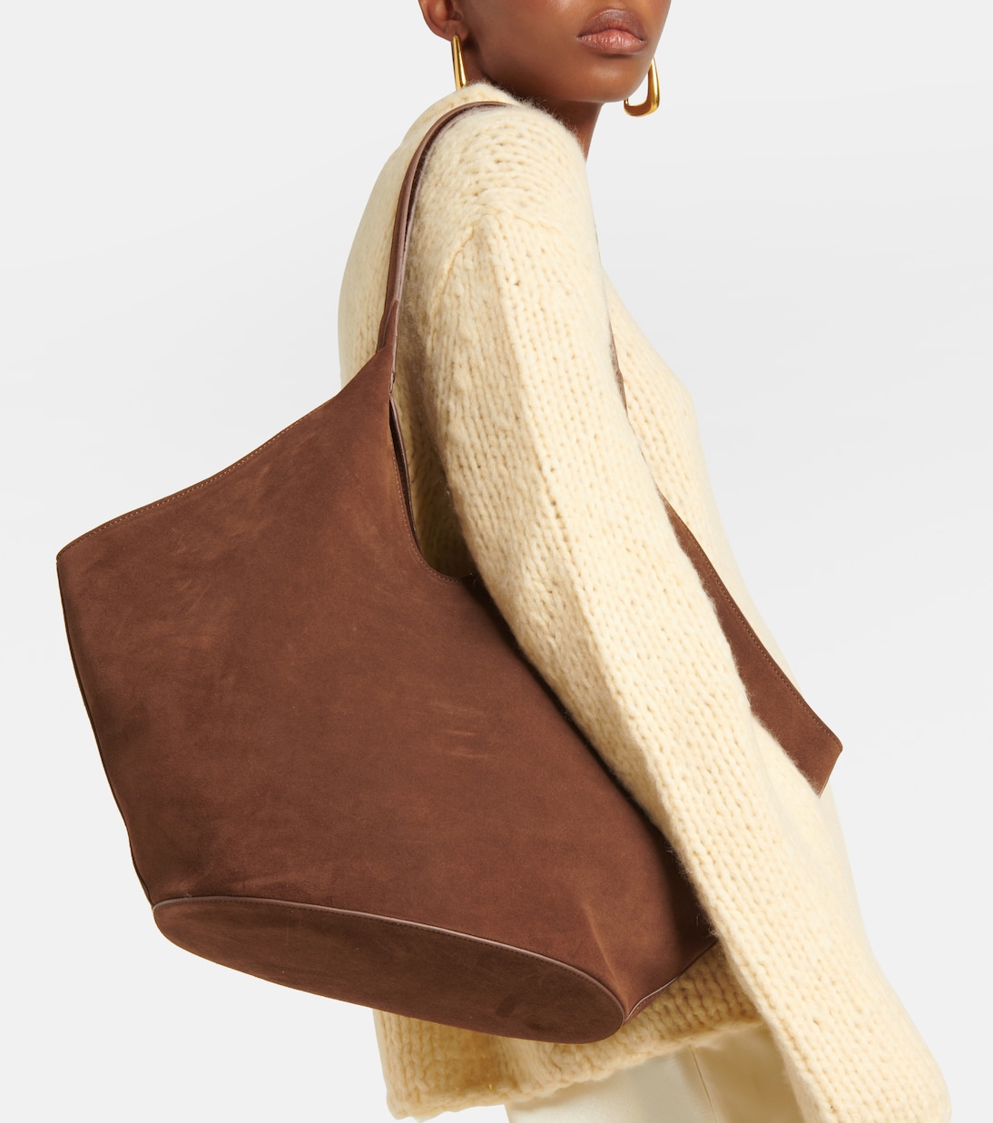 Large suede tote shop