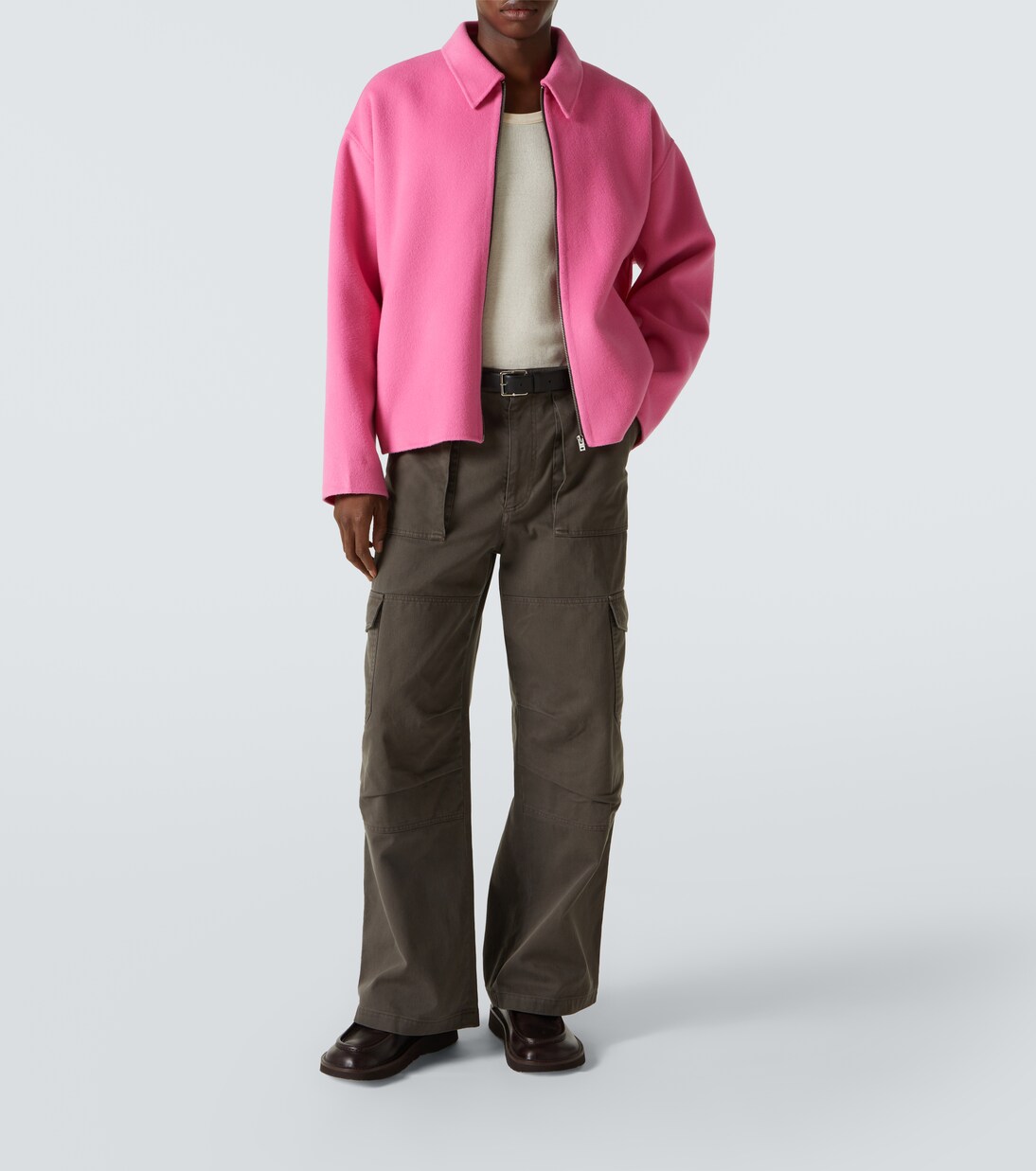 Wool jacket in pink Acne Studios Mytheresa