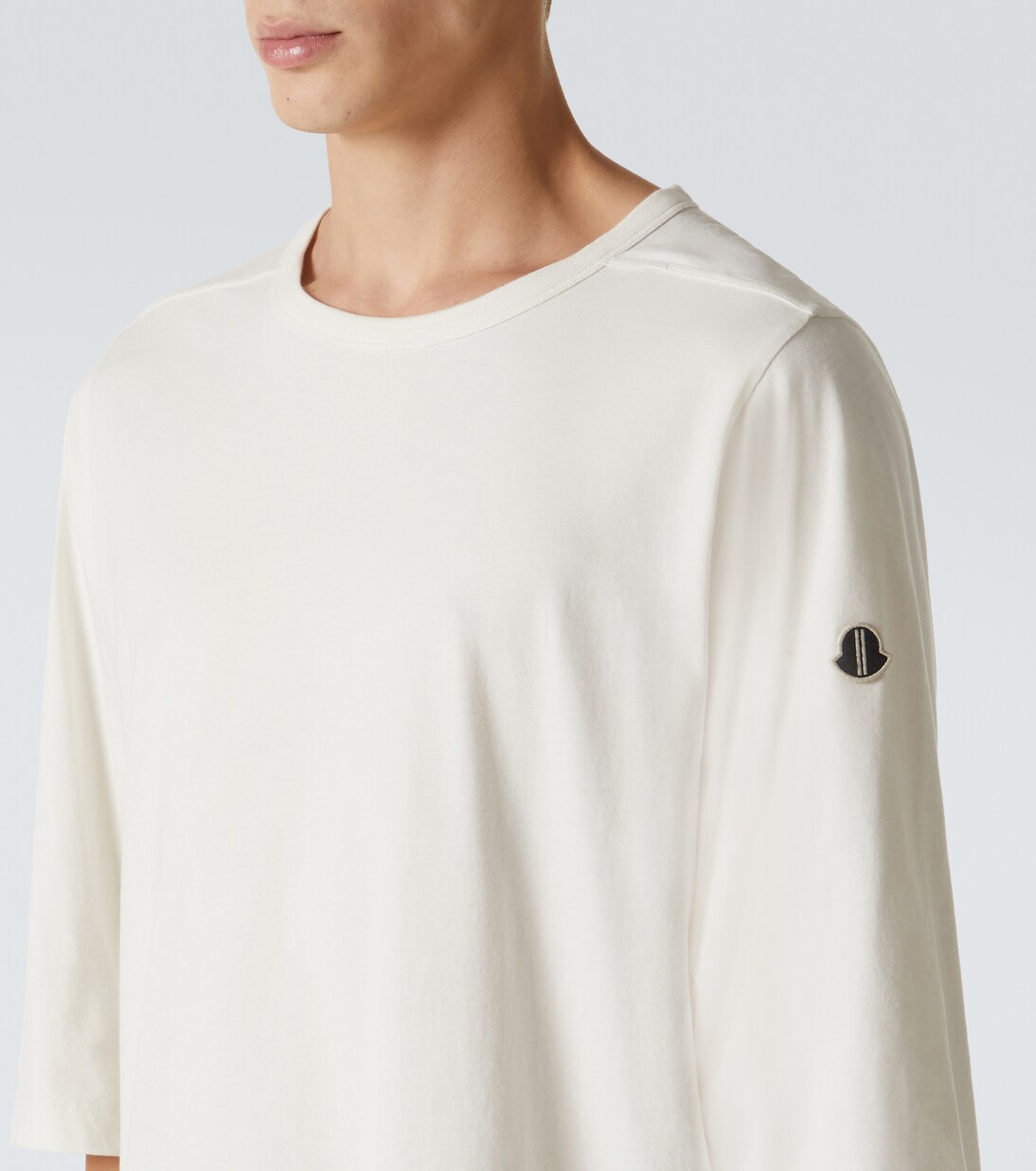 x Rick Owens cotton jersey T-shirt in white - Moncler Genius | Mytheresa