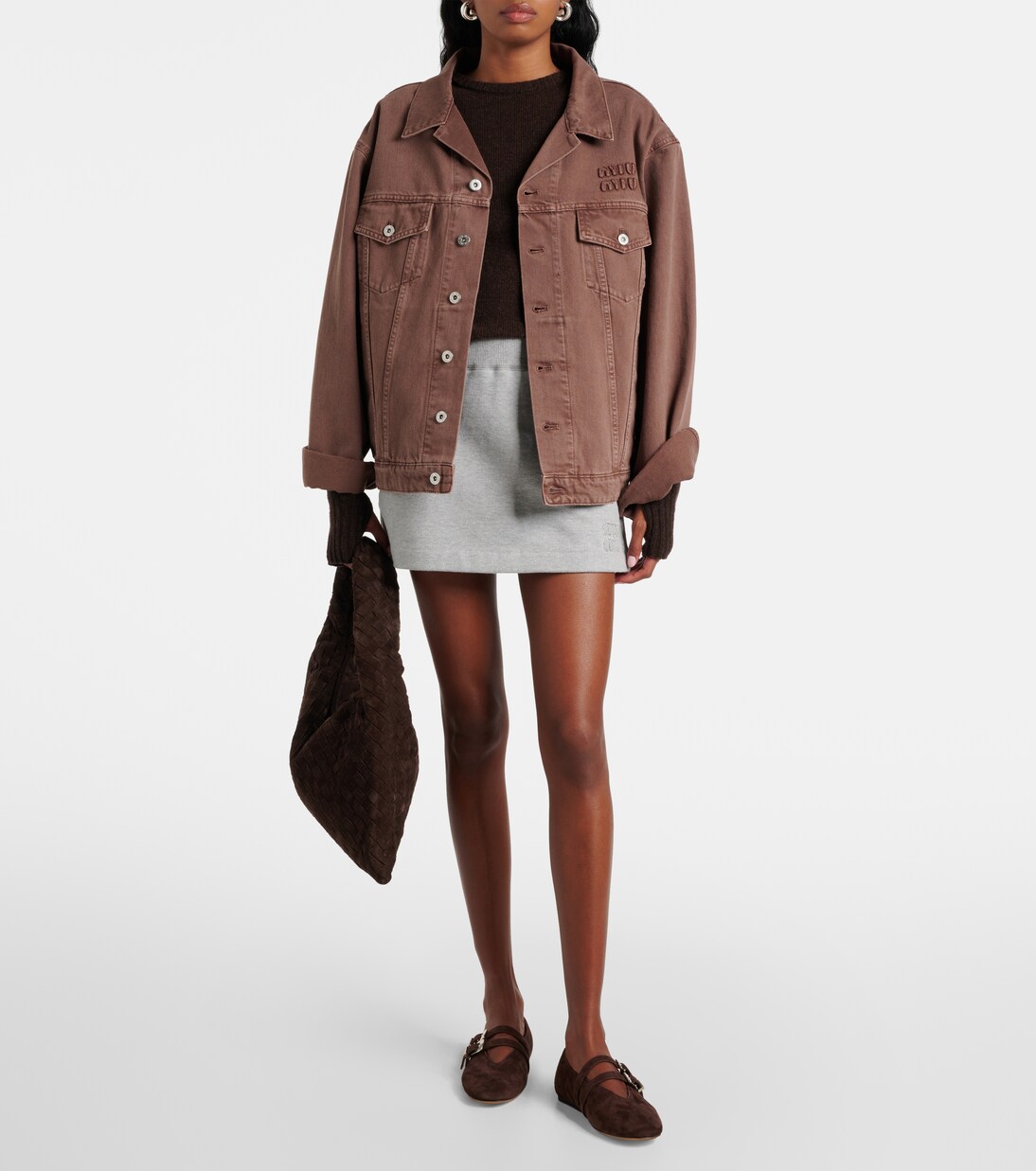 Claudia suede Mary Jane flats in brown - Le Monde Beryl | Mytheresa
