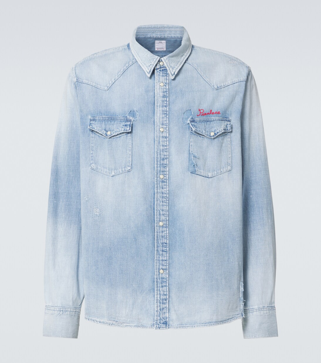 Social Sculpture denim shirt in blue Visvim Mytheresa
