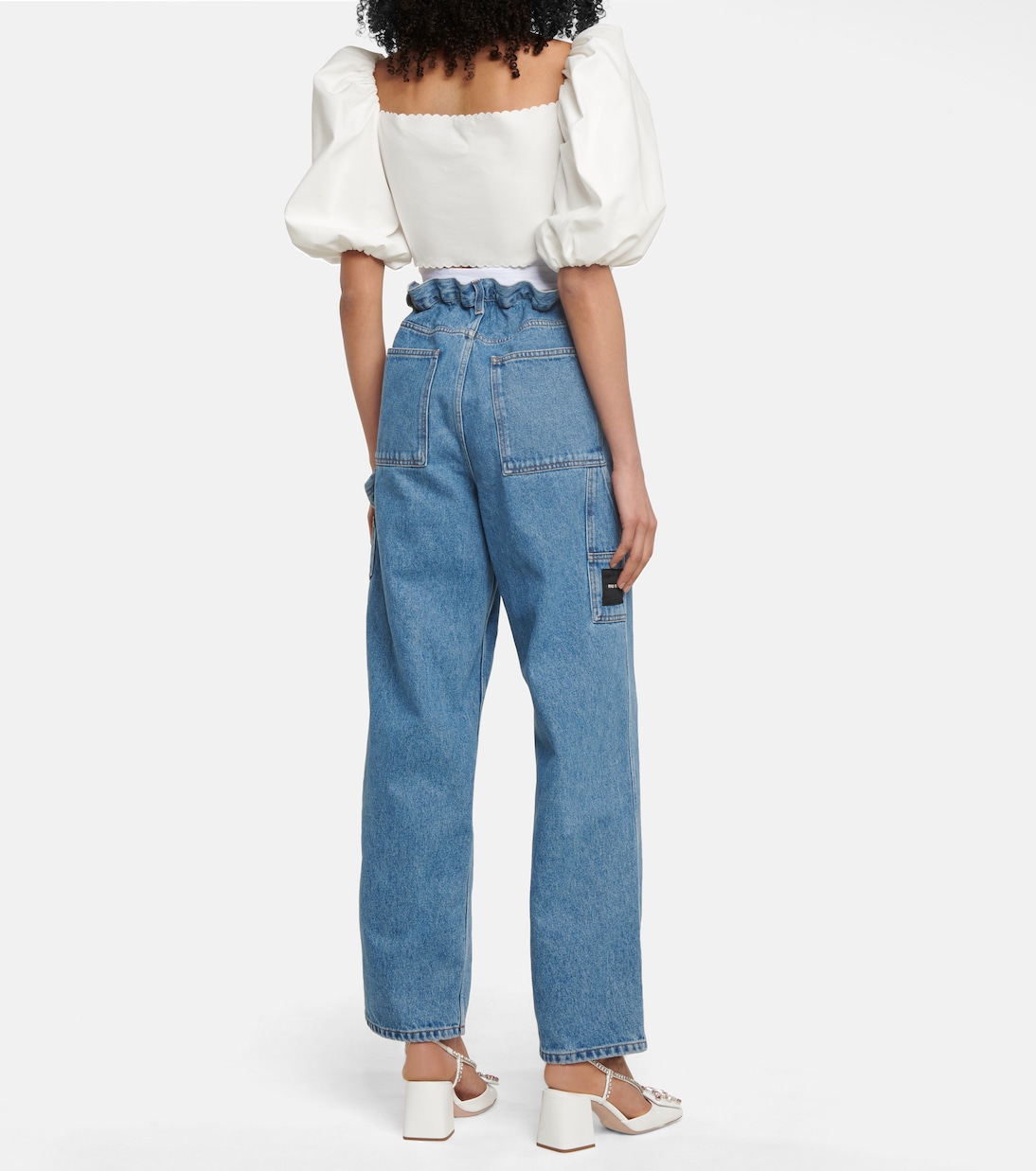 MIMI CROPPED BLOUSE - BLACK main image 0