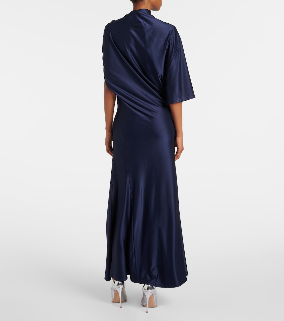 Draped Jersey Maxi Dress main image 1