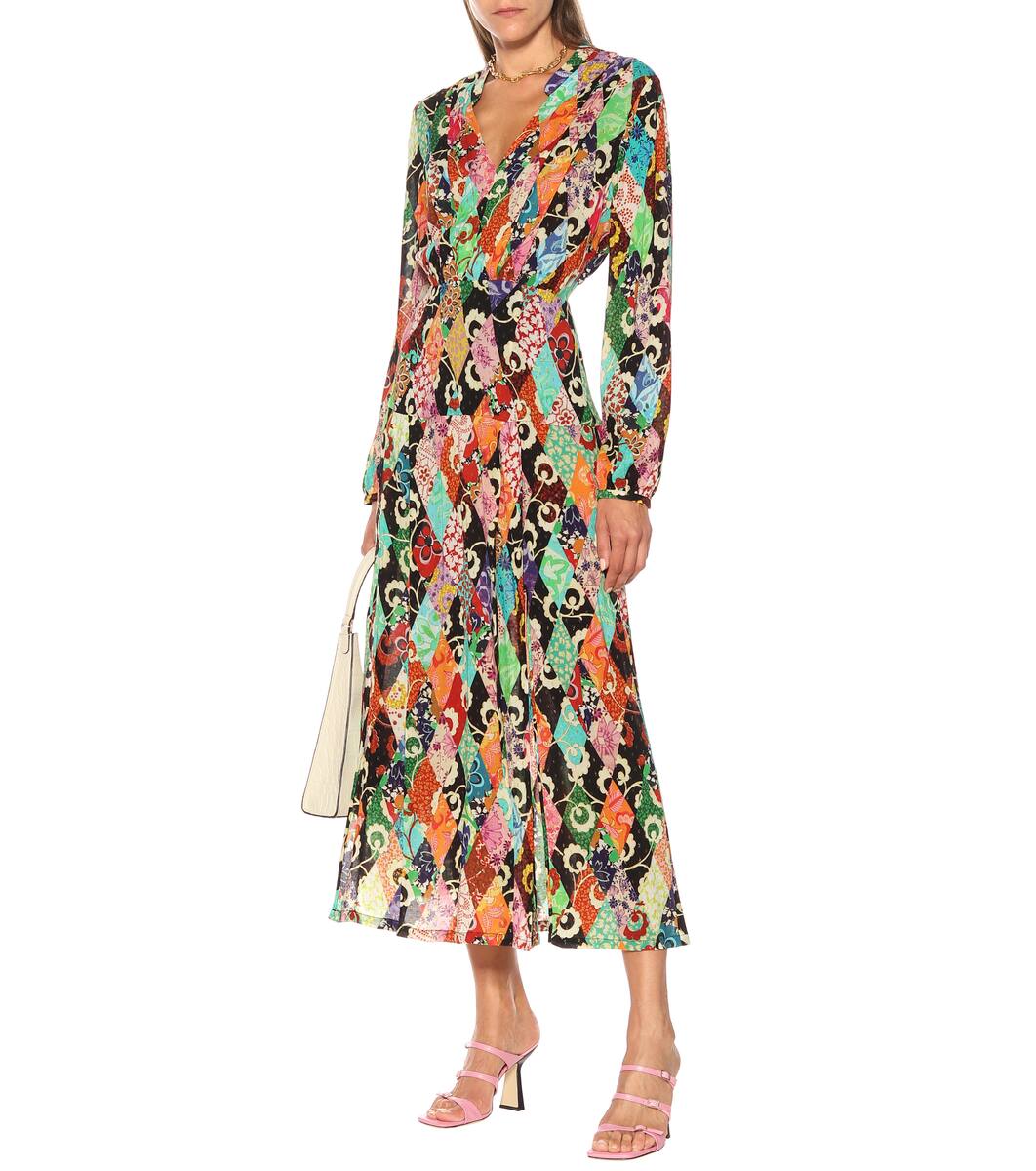 Rixo patchwork dress clearance
