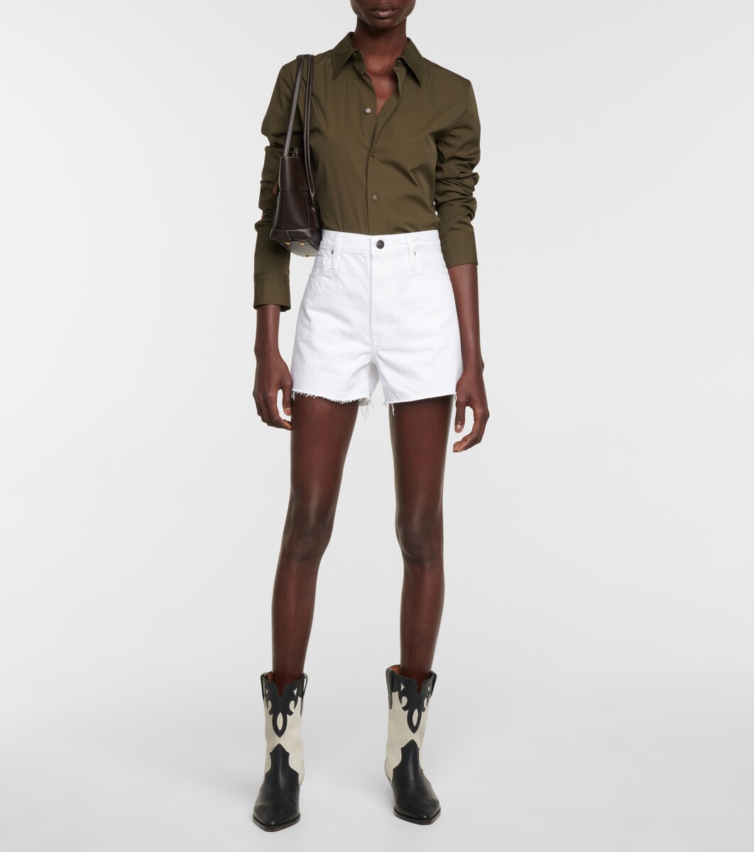 Le Simone high-rise denim shorts 