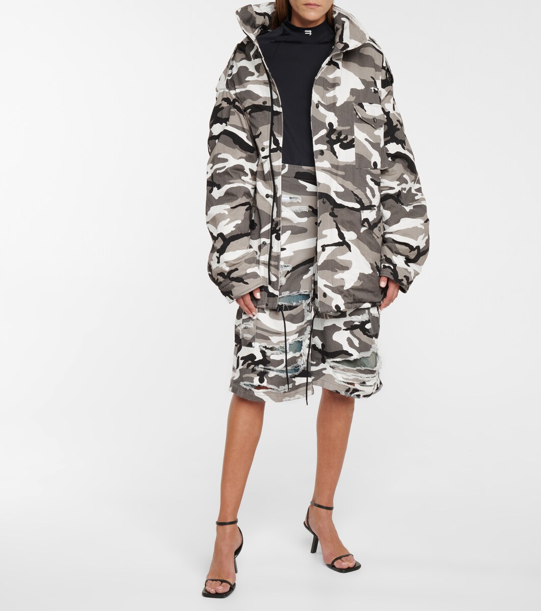 camouflage overcoat