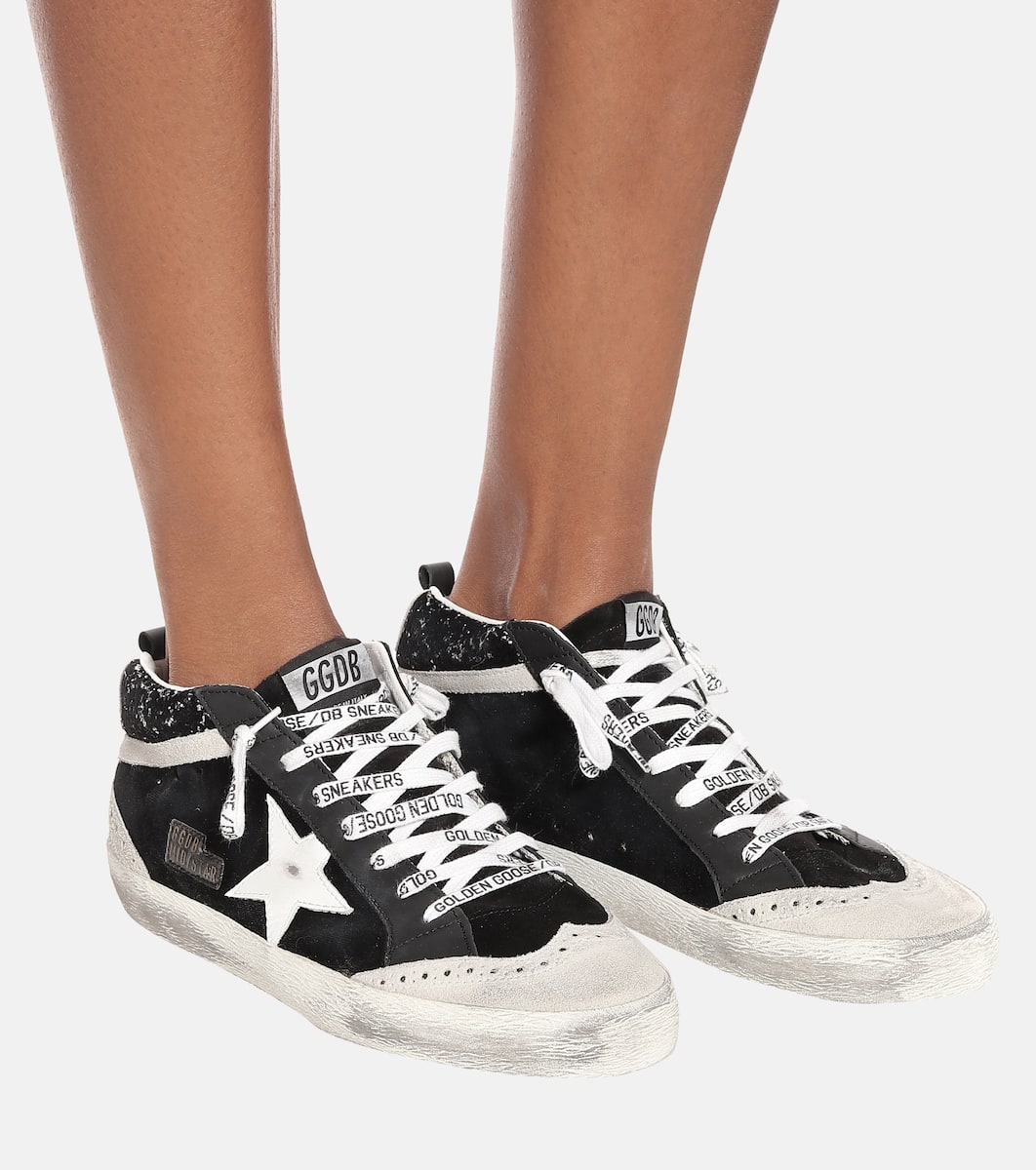golden goose sneakers black high top
